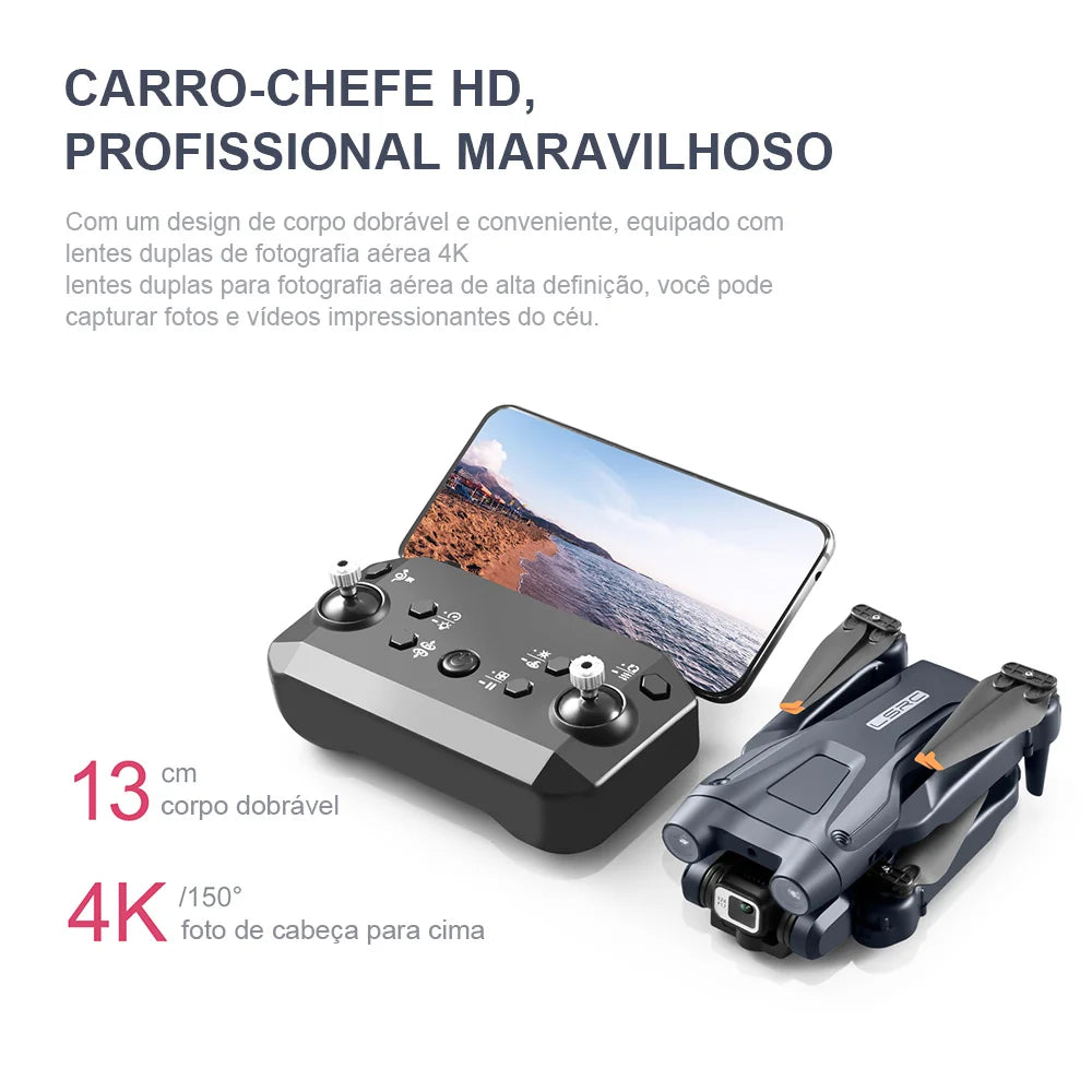 Drone Obstacle Avoidance: Controle remoto, Camera 4K e Wifi