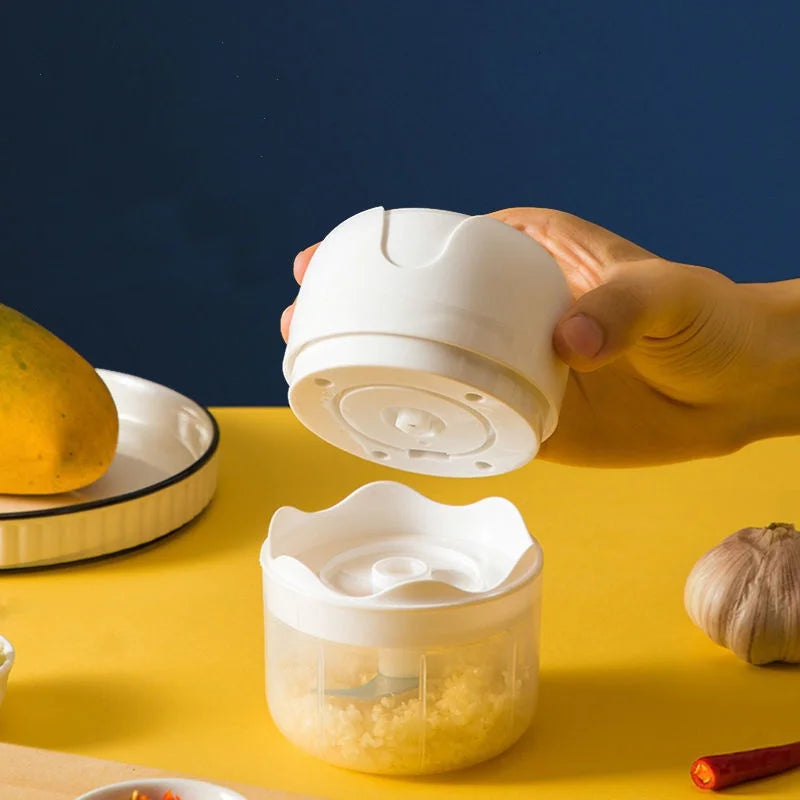 Mini processador de alimentos elétrico