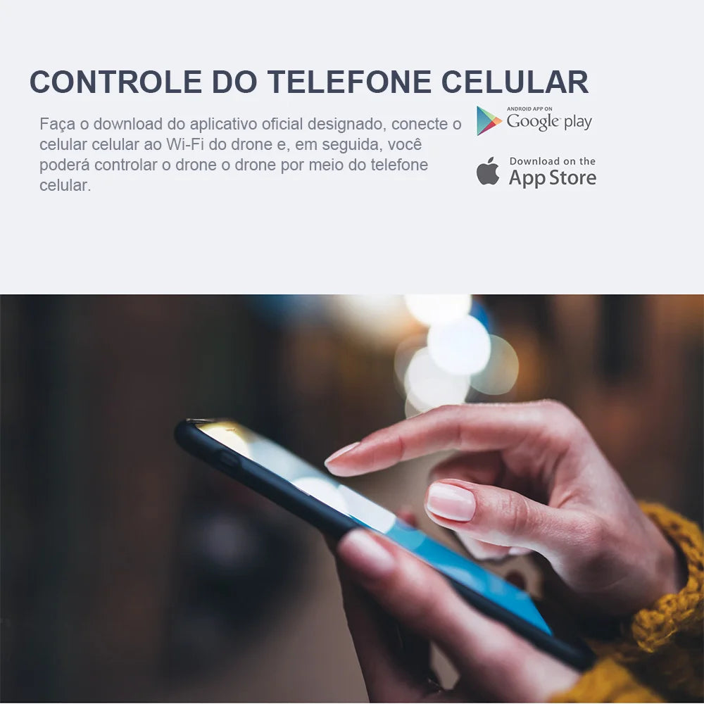Drone Obstacle Avoidance: Controle remoto, Camera 4K e Wifi