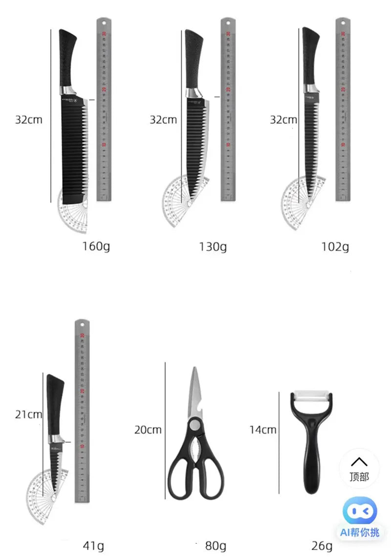Kit de cozinha Master: 6 peças de aço inoxidável