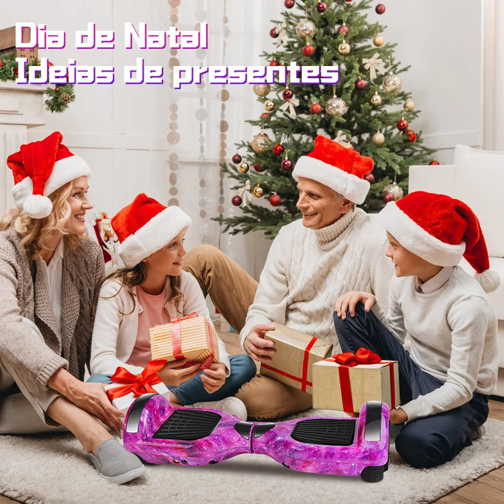 Hoverboard létrico 6.5" Led Bluetooth caixa de som Bateria De Grande Capacidade Endurance Forte