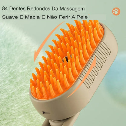 HapiePet - Massageador-removedor de pelos a vapor para pets