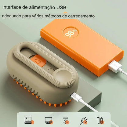 HapiePet - Massageador-removedor de pelos a vapor para pets