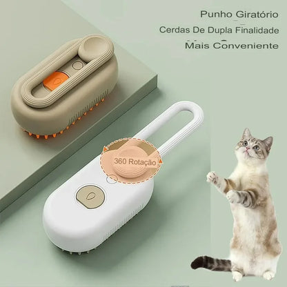 HapiePet - Massageador-removedor de pelos a vapor para pets