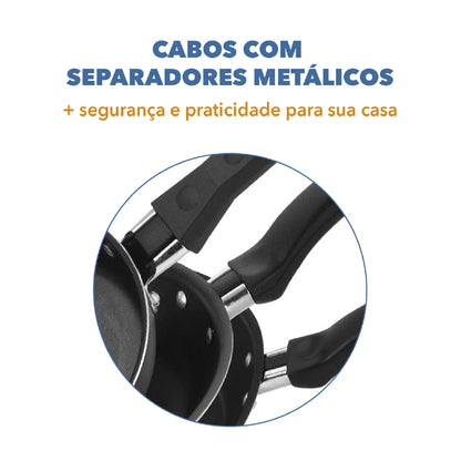 Kit 3 frigideiras Antiaderentes