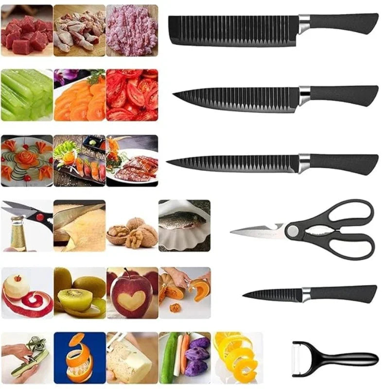 Kit de cozinha Master: 6 peças de aço inoxidável